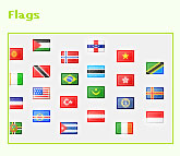 Coleção de ícones de bandeiras