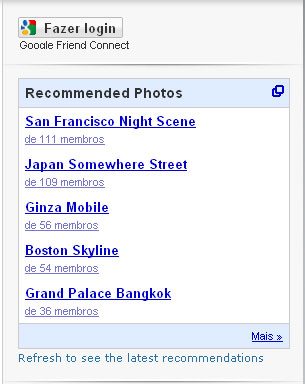 Google-Friend-Connect-Recomendações