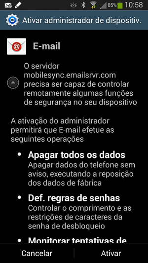 Ativar administrador de dispositivo no Android