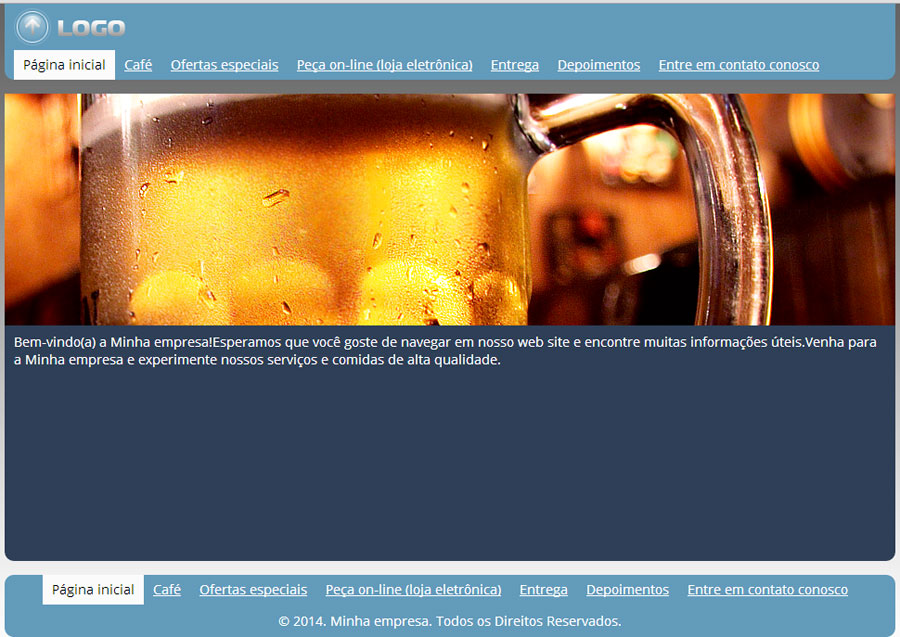 Modelo de site de Café ou Bar modelo-de-site-bar