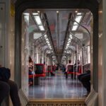 people sitting on train seat