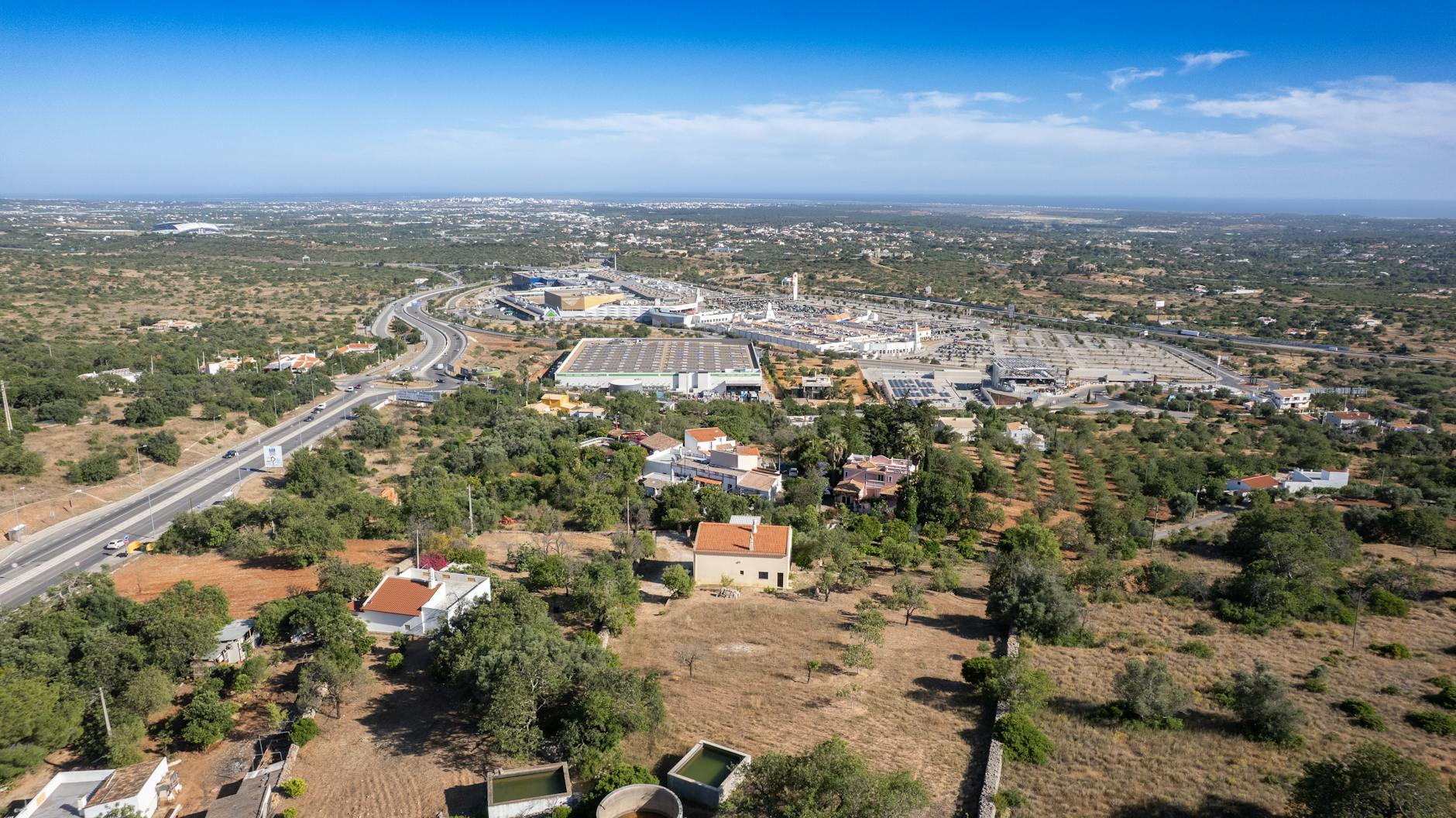 aerial view of matosinhos landscape in portugal